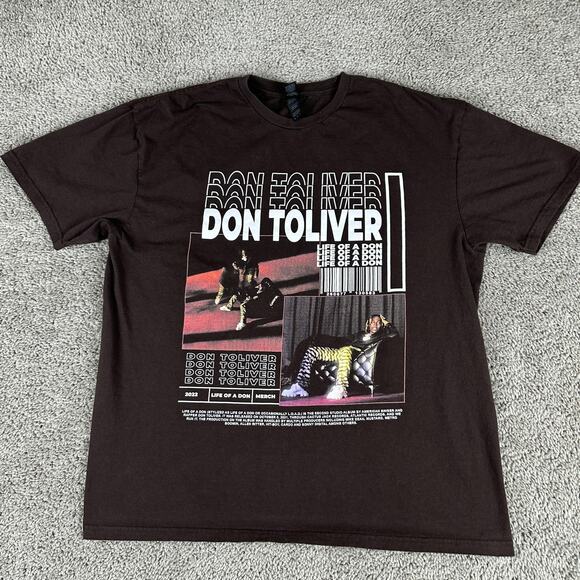 Don Toliver Shirt Mens XL Black 2022 Life of a Don Graphic Tour Rap Hip Hop - Picture 1 of 9